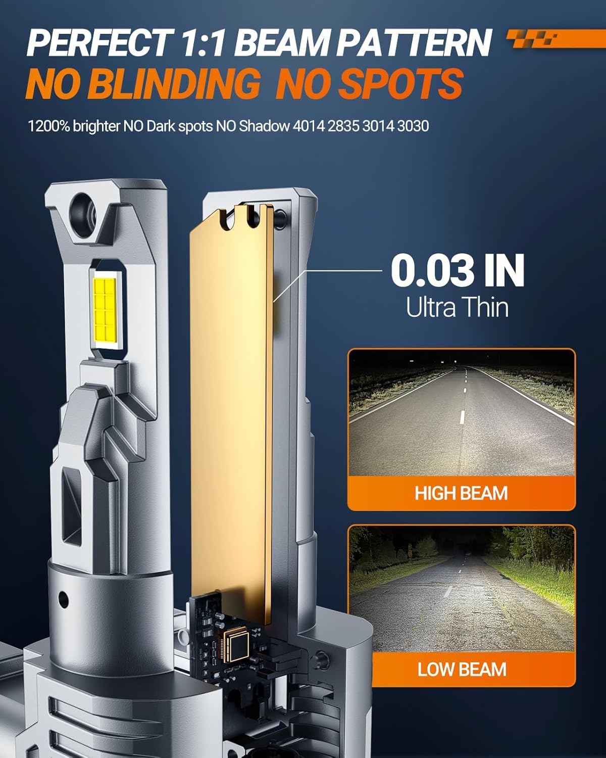 SEALIGHT 9012/HIR2 Bulbs, 30000LM 6500K Fog Bulbs 1:1 Mini Size with Cooling Fan, 9012 for Powersports ATV/UTV, 3 Mins Plug-N-Play, Pack of 2