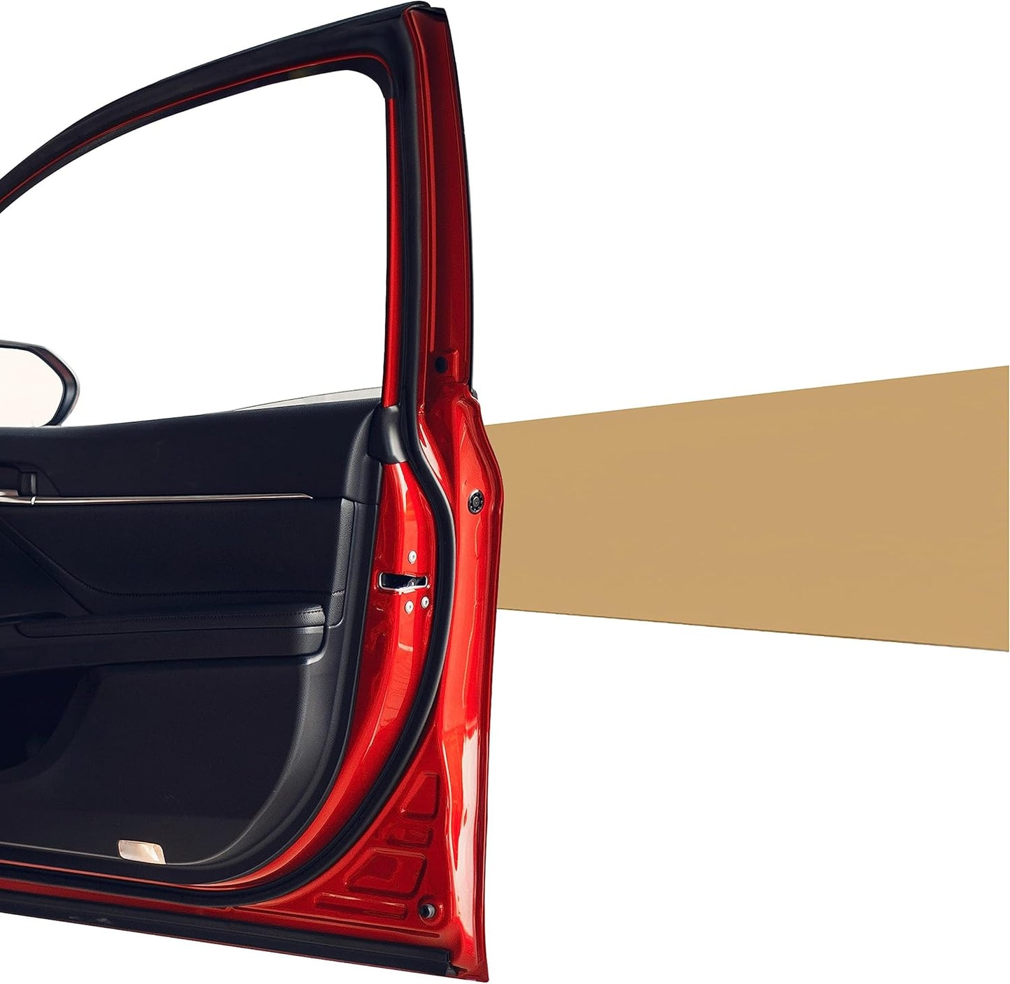 Rubber Bond Garage Wall Protectors - 6x48 Inches Strong Self-Adhesive Rubber Bumper Protectors for Garage Walls - Anti-Scratch and Waterproof Garage Wall Protector for Car Doors (Brown, 1 Pack)