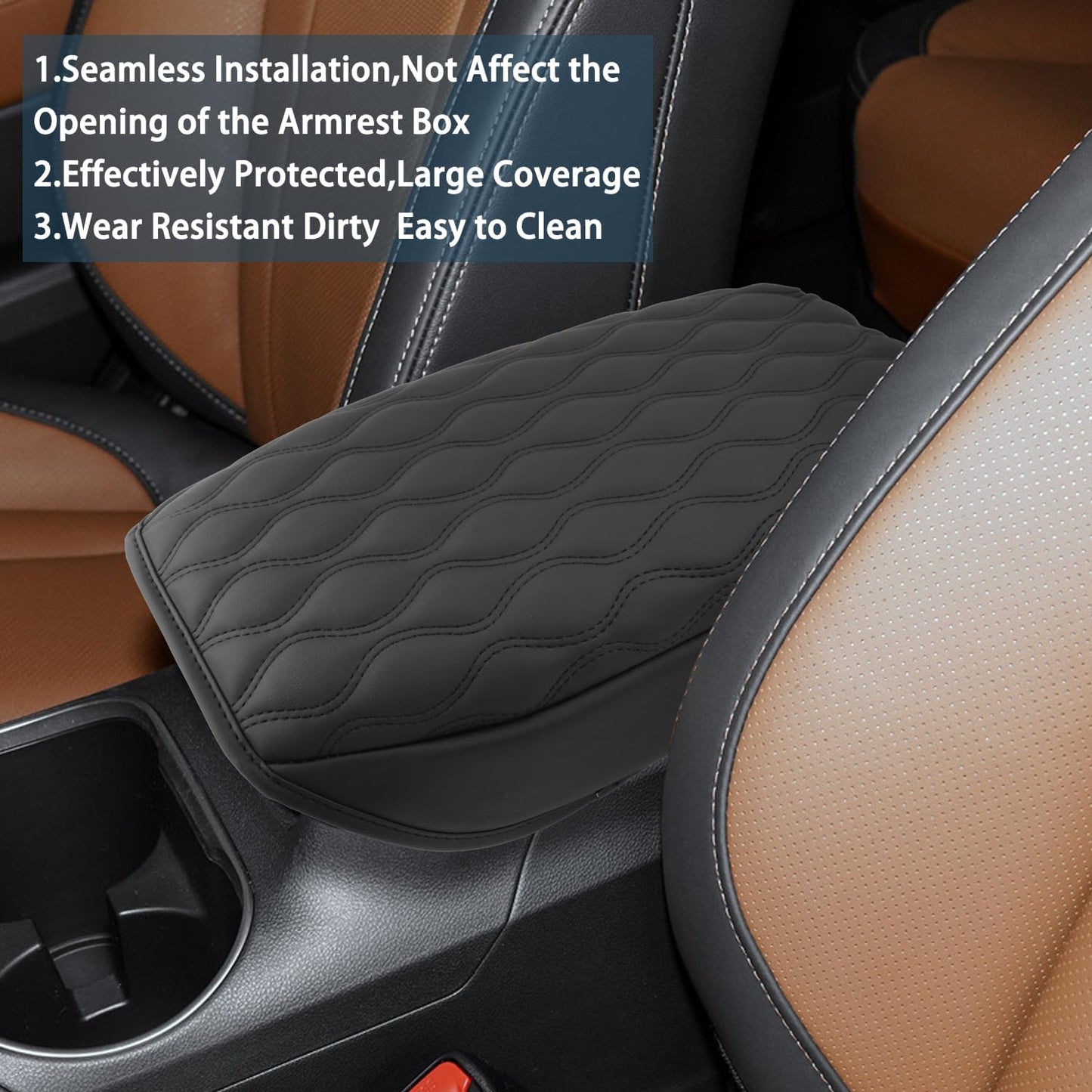 Ruiya 2025 Outback Armrest Cover,for Subaru Outback Wilderness 2025 Accessories Center Console Cover Compatible with 2020-2023 2024 2025 Subaru Outback Wilderness/Touring/Premium/Base/Limited