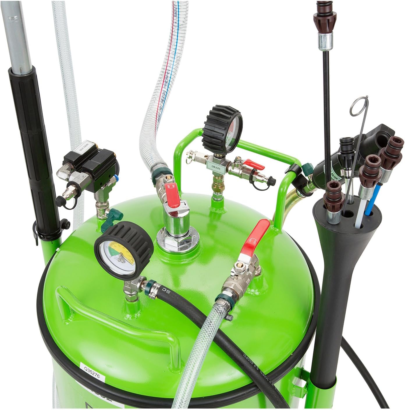 OEMTOOLS 24862 21 Gallon Oil Drain Vacuum and Extractor, Automotive Oil Container with Adjustable Oil Changing Funnel, Waste Oil Storage Tank, Coolant Drain