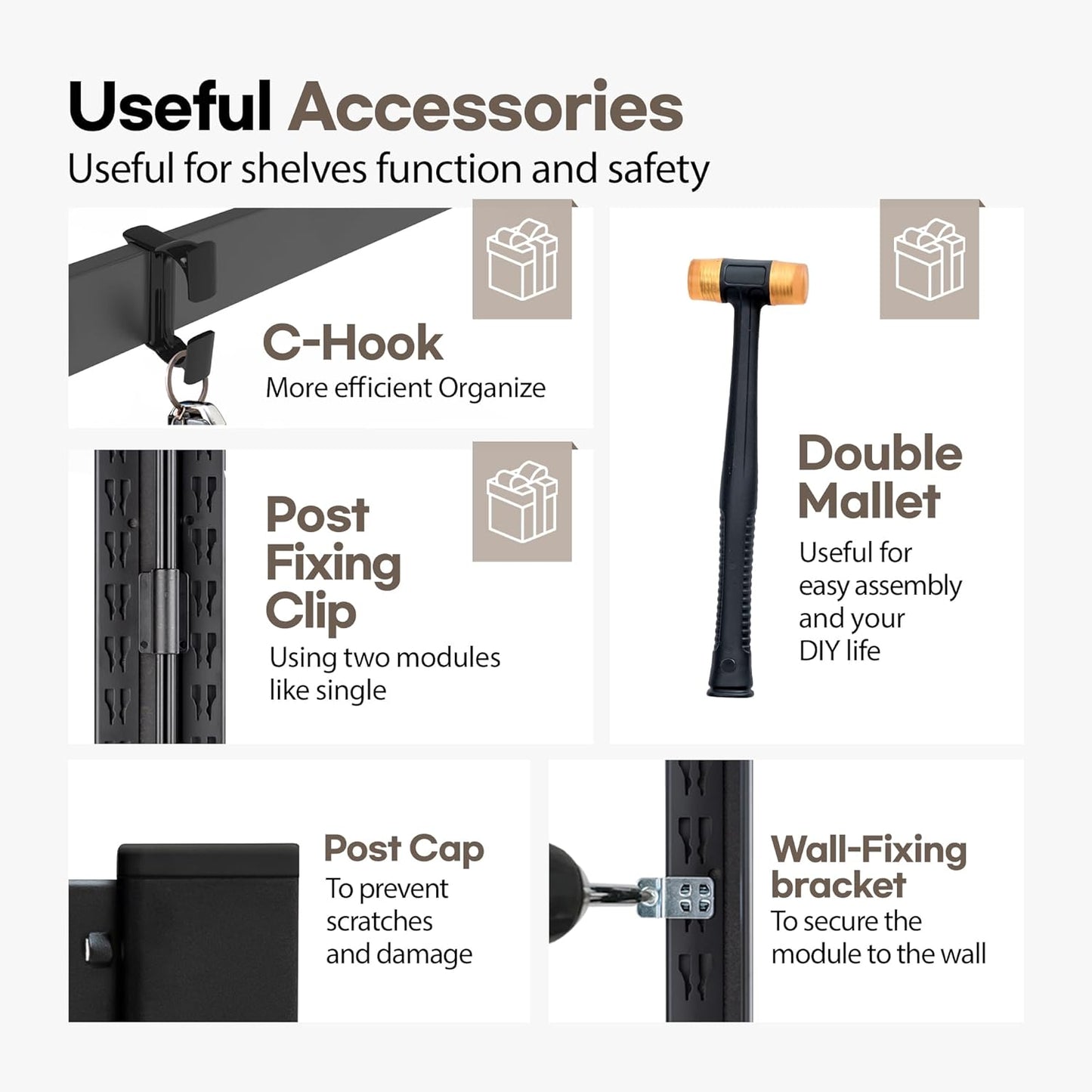 HOMEDANT House Black 5-Tier Laminated Metal Shelving Unit Adjustable Storage Utility Rack Heavy Duty Shelves Organization Shelf Kitchen Garage Pantry Closet 3Pack