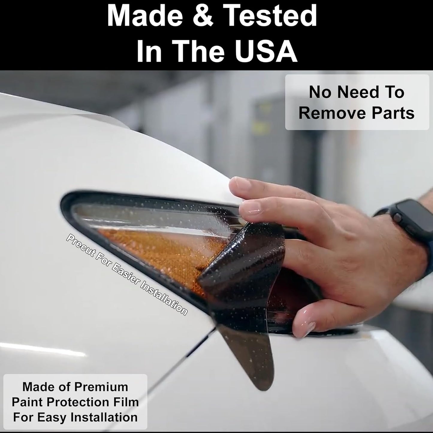 BOGAR TECH DESIGNS Full Headlight Head Light Tint Kit Compatible with Mitsubishi Outlander 2022-2025, Light Smoke