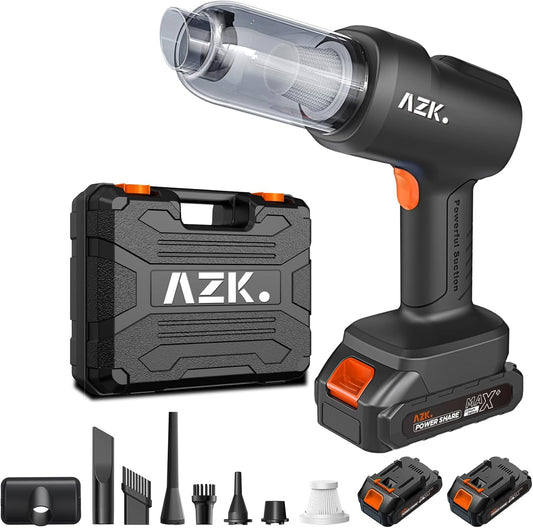 Car Vacuum Portable Cordless,36500Pa High Power Suction & Blower,Wireless Handheld Vacuum Cleaner for Car, Home, Office, Pet