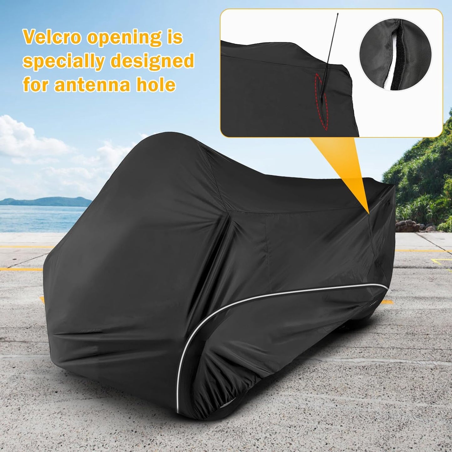 for Spyder F3 Full Cover Compatible with Can-Am Spyder F3T Tour & Limited 300D Oxford Fabric Protector from Dust Snow Rain Sun Rays