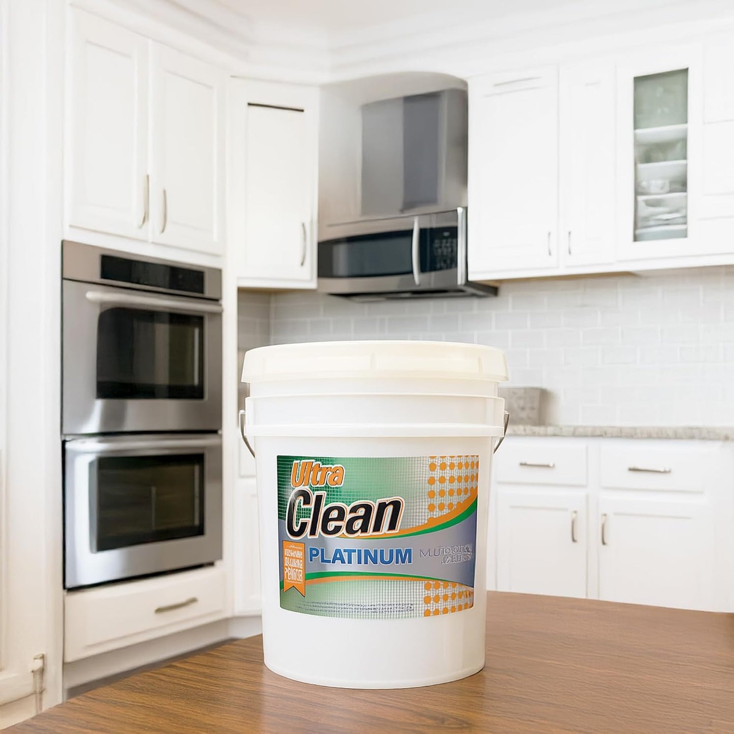 Ultra Clean Platinum Multipurpose Cleaner, Non-Abrasive and Bleach-Free, for Kitchen Counters, Bathroom Floors and Garage Spaces, Citrus, 5 Gallons