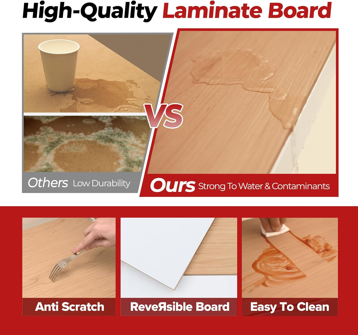 HOMEDANT White 5 Tier Laminated Boltless Heavy Duty Garage Storage Adjustable Wide Size Metal Shelving Unit Utility Rack Shelves Organization Shelf Shed Warehouse 47.7" W x 24.1" D x 71.3" H 4Pack