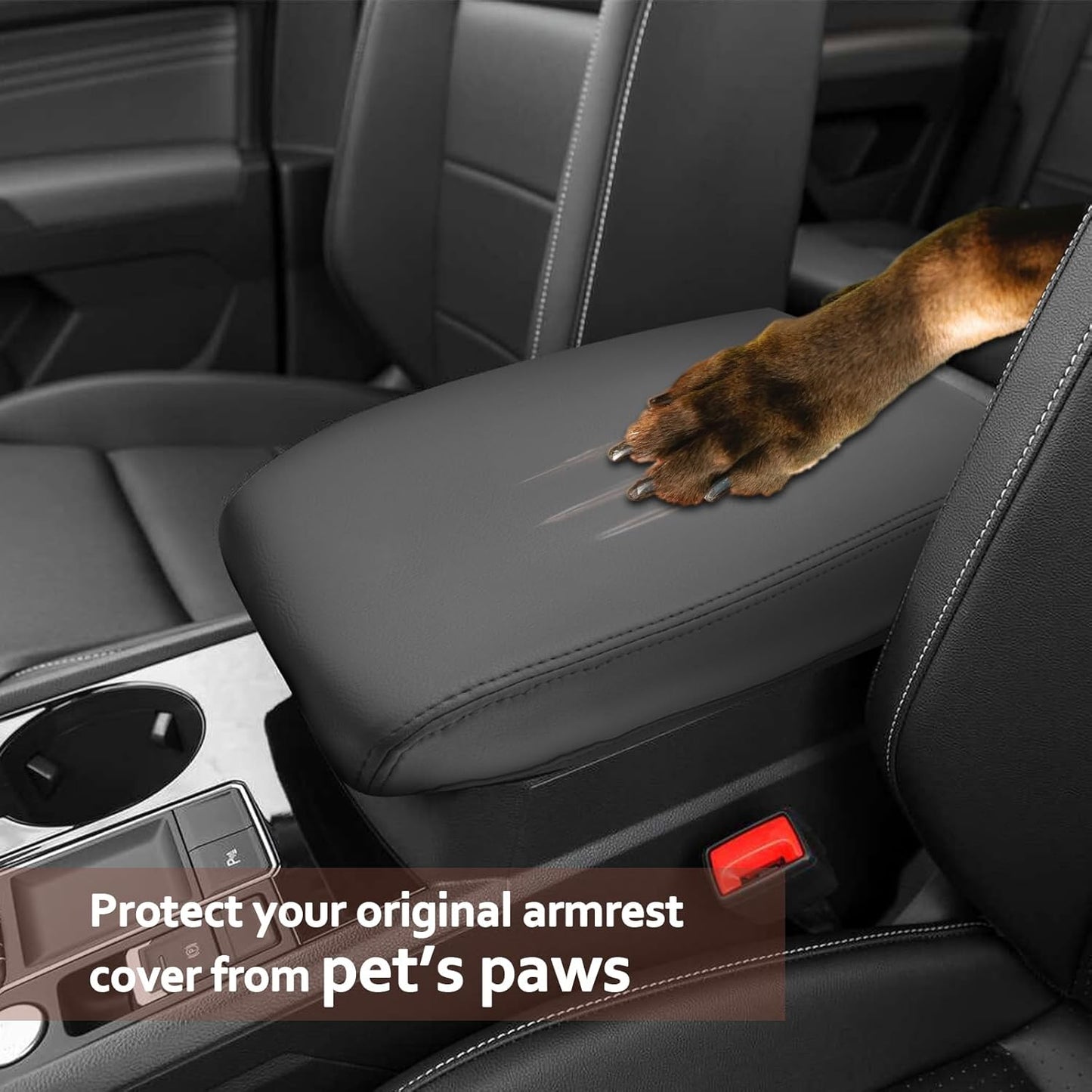 SKTU for 2024 2025 2026 Volkswagen Atlas Center Console Cover 2024 2025 2026 VW Atlas Armrest Cover Atlas SE/SEL Center Console Pad Volkswagen Atlas 2024 2025 2026 Accessories Center Console Cushion