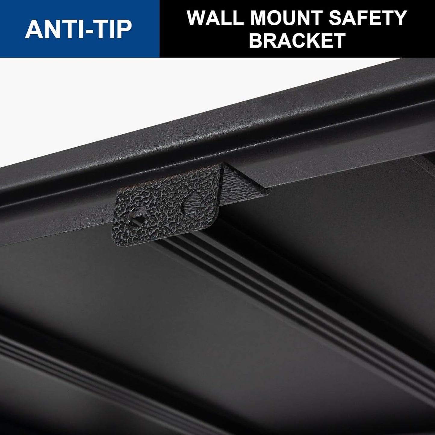 BILT HARD 3500 LBS 48" W x 24" D x 72" H Metal Garage Shelving Unit, 5-Tier Industrial Heavy Duty Storage Shelves, Steel Shelving with Adjustable Rack, Ideal for Garage, Black