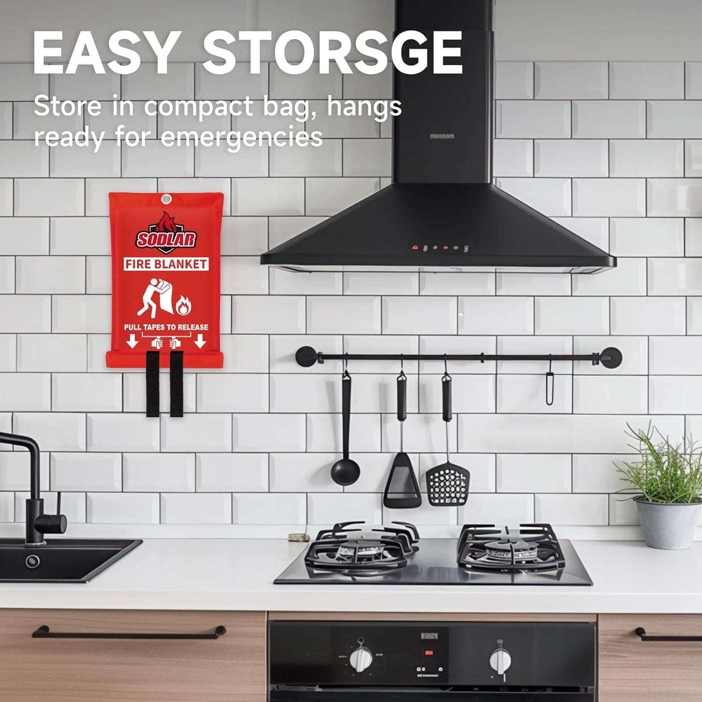 Fire Blanket Emergency for Home Kitchen - 8 Pack 40"x40" Fireproof Safety Protection Fiberglass Flame Retardant Blankets Survival Essential Kit for House Car Camping Outdoor Fireplace Grill BBQ