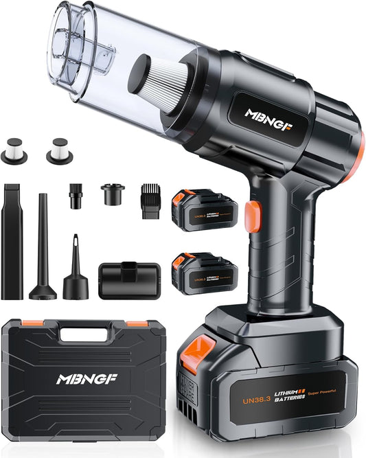 Car Vacuum Portable Cordless,High Power Suction & Blower, Wireless Handheld Vacuum Cleaner for Car, Home, Office, Pet(Shine Black)