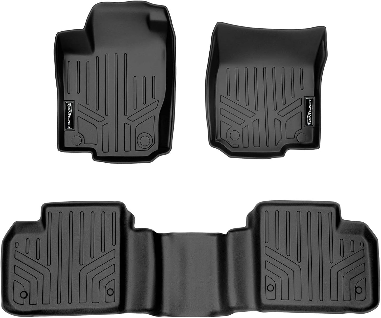 SMARTLINER Custom Fit Floor Mats 2 Row Liner Set for 2013-2016 Mercedes-Benz AMG GL 63