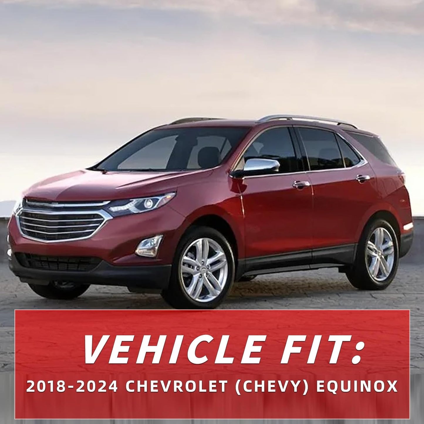 in Channel Rain Guards for Chevrolet (Chevy) Equinox 2018 2019 2020 2021 2022 2023 2024, Durable Side Window Wind Deflectors, Vent Window Visors Shades Shield, 4PCS