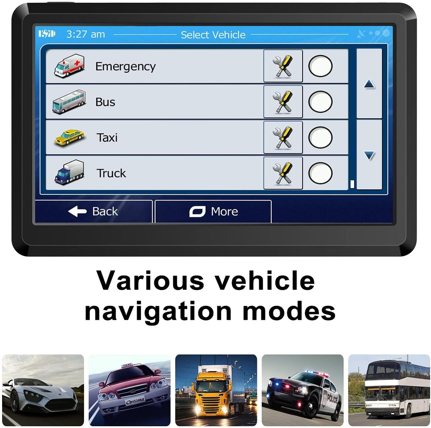 2025 Map Car GPS Navigation GPS Navigation for Truck & RV & Car, Driver Alerts, Turn-by-Turn Directions, Free Update Map