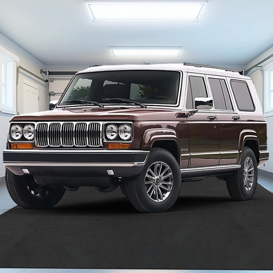 TUFFIOM 22' x 8' Oil Spill Mat with Tape,Garage Floor Mat for Under Car,Oil Absorbent Mat for Garage Waterproof,Oil Drip Change Parking Mat for Driveway,Reusable,Washable