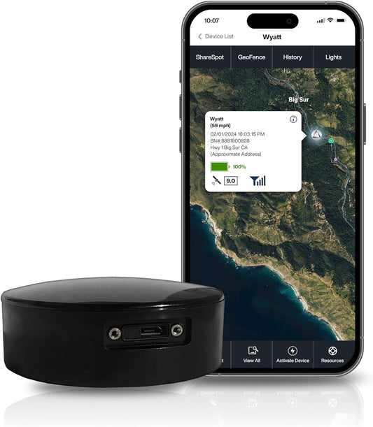 LandAirSea Overdrive GPS Tracker — Extended Life Battery, Magnetic, and Waterproof. Commercial GPS Tracker for Vehicles, Trailers, Equipment, and Assets. Real-Time Global Tracking.
