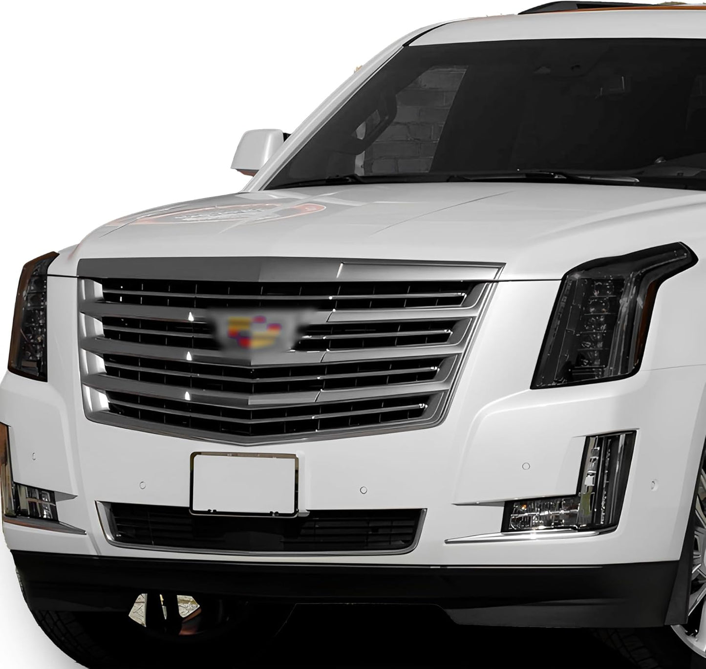 BOGAR TECH DESIGNS Full Headlight Head Light Tint Kit Fits Cadillac Escalade (ESV) 2015-2020, Light Smoke
