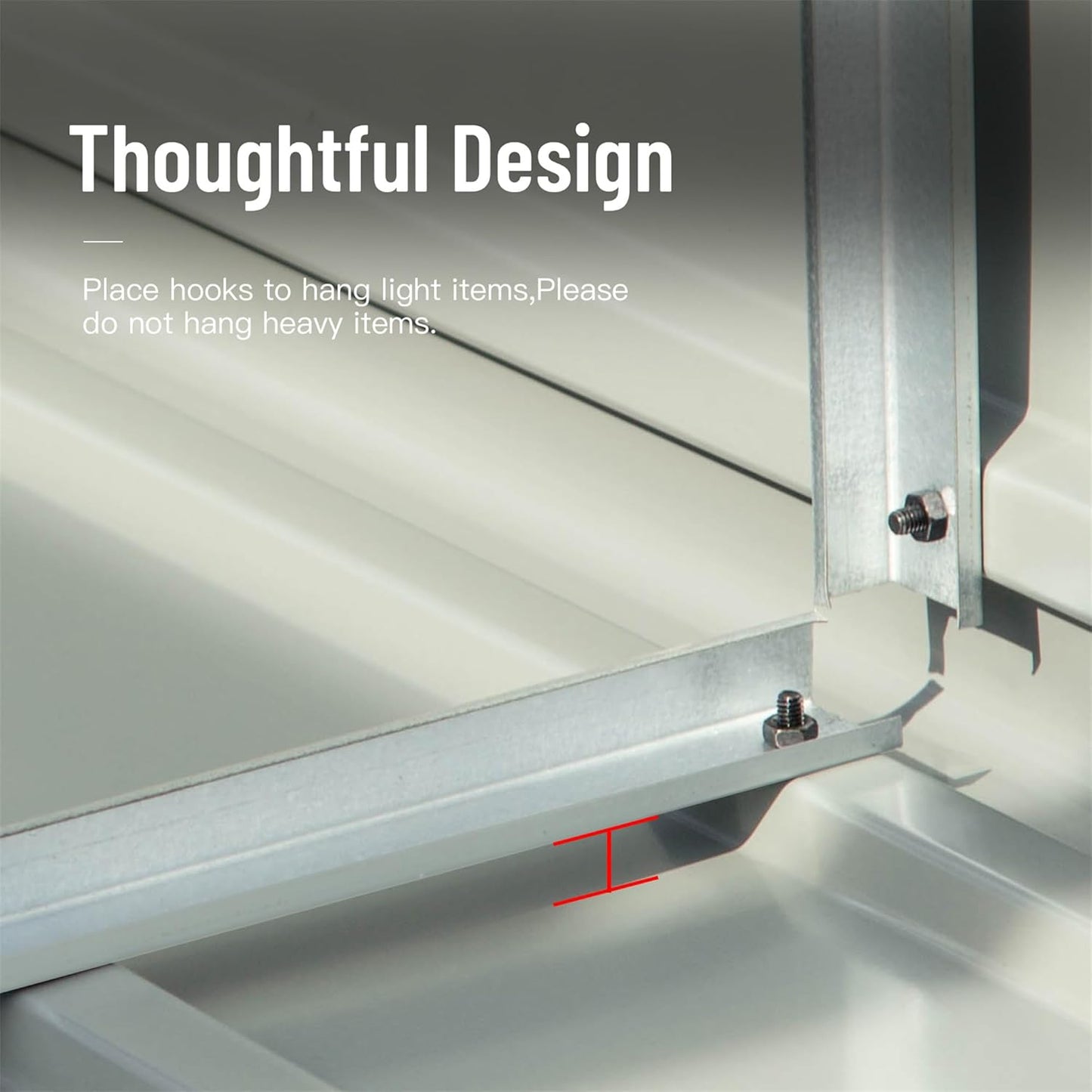 IKERY Galvanized Steel Garden Shed 5.7' x 3' with Floor, Ventilation Vents & Lock - All-Weather Outdoor Storage for Tools, Backyard - Dark Gray