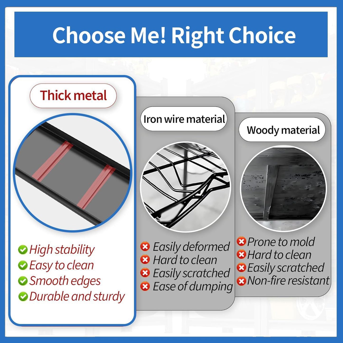 72-Inch Tall Garage Shelving Unit - Adjustable 5-Tier Heavy Duty Metal Storage Rack | Easy to Assemble Shelf | Rust Free | Great for Garage Basement Workshop or Organization