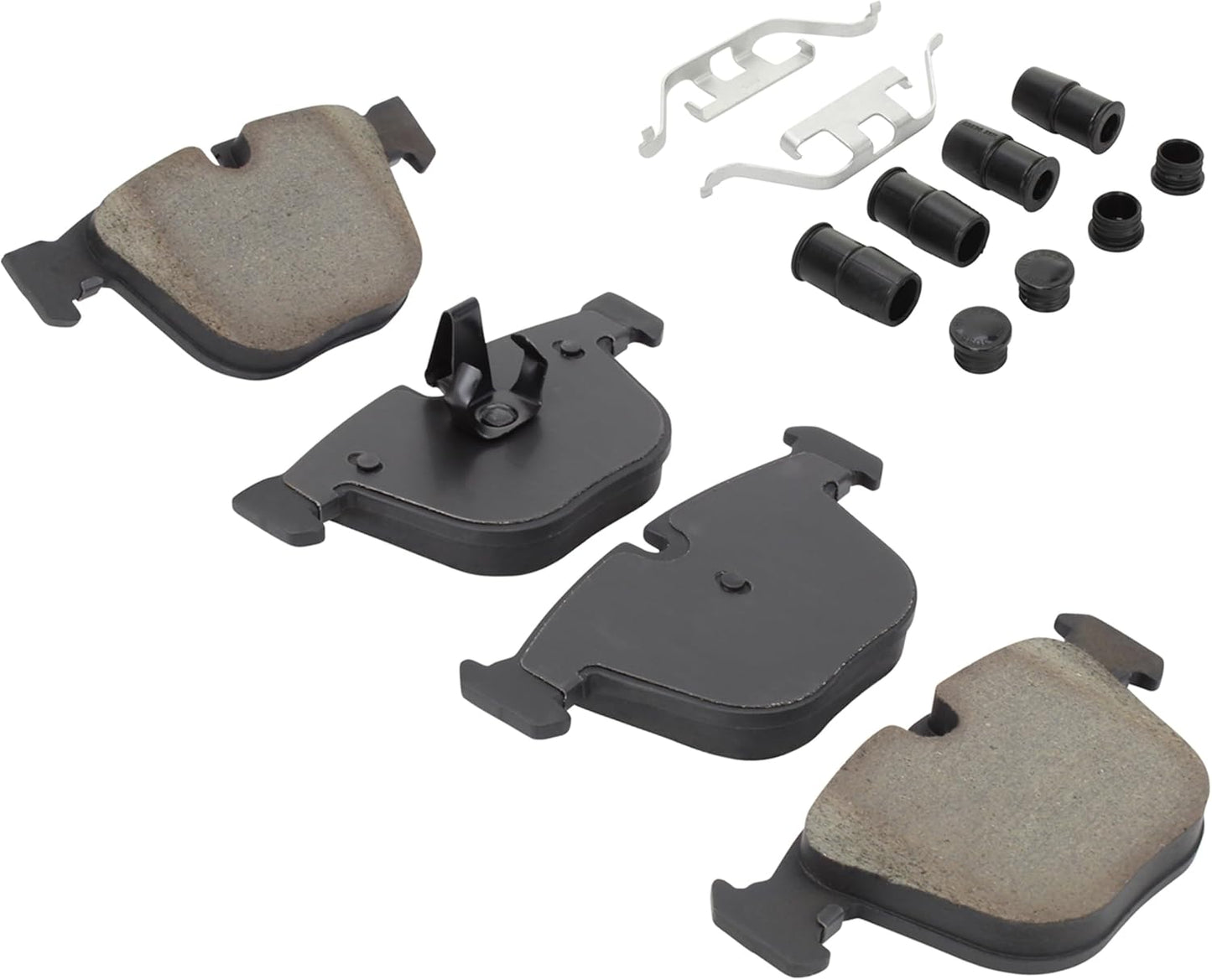 Premium Semi-Metallic Rear Brake Pads (1001-0919AM) Compatible with 2009-2017 BMW (535i GT/535i GT xDrive/550i GT/550i GT xDrive/740i/740Ld xDrive/740Li/740Li xDrive/750i xDrive/750Li)