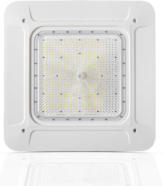 OSTEK LED Gas Station Canopy Light, 180W Carport Ceiling Light 5700K, Outdoor Rated (600W HID/HPS Equivalent), 90-277V IP65 DLC & UL Listed (180W-1 Pack)