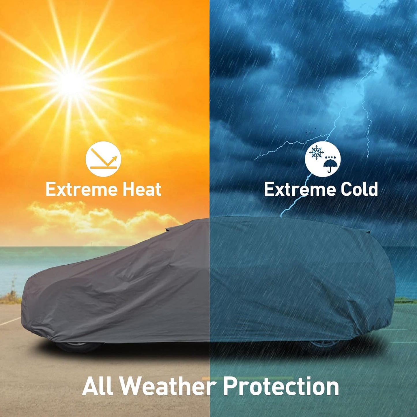 DaShield Ultimum Series Cadillac Series 75 Fleetwood 1941-1948 All Weather Protection Semi Custom Fit Dust, Sun, Snow, Rain Protection Indoor Outdoor