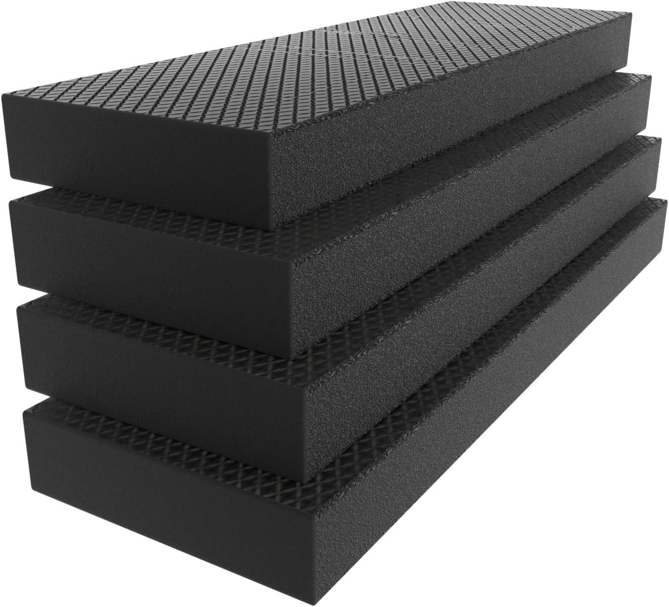 GWP04 Garage Wall Protector Car Door Protectors, Garage Accessories, Parking Stopper for Garage, Tool-Free, Designed in Germany (4-Pack Black)