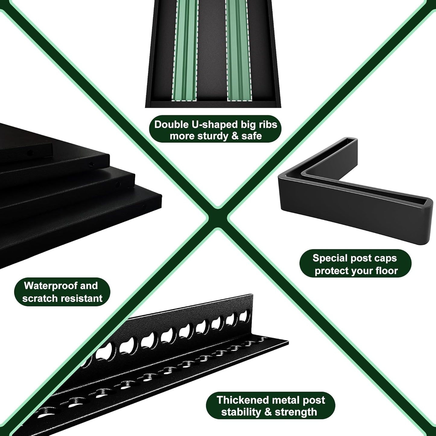 48" W Garage Shelving Heavy Duty，2500LBS Loads Adjustable Garage Storage Shelves, 5-Tier Metal Shelving Units and Storage Racks Heavy Duty, 48”W x 18”D x 78”H，Black…