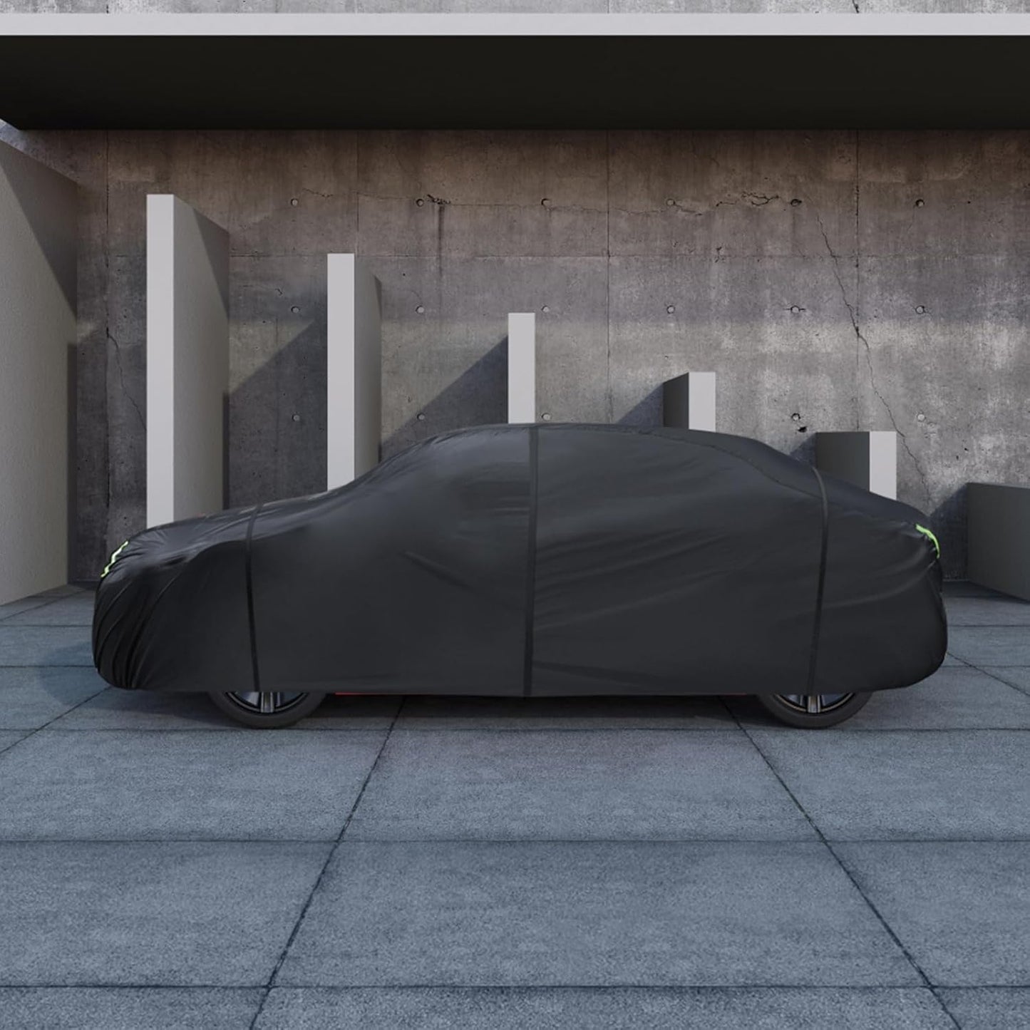 6 Layers Car Cover Custom Fit for 1998-2025 Porsche 911 (991/992/996/997 Series) Carrera 4S/Turbo/Carrera, Waterproof All Weather Rain Sun Protector with Door Zipper