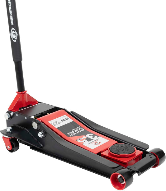 AFF 3.5 Ton Floor Jack - Low Profile Car Jack with Lightning Lift Hydraulic - Heavy Duty