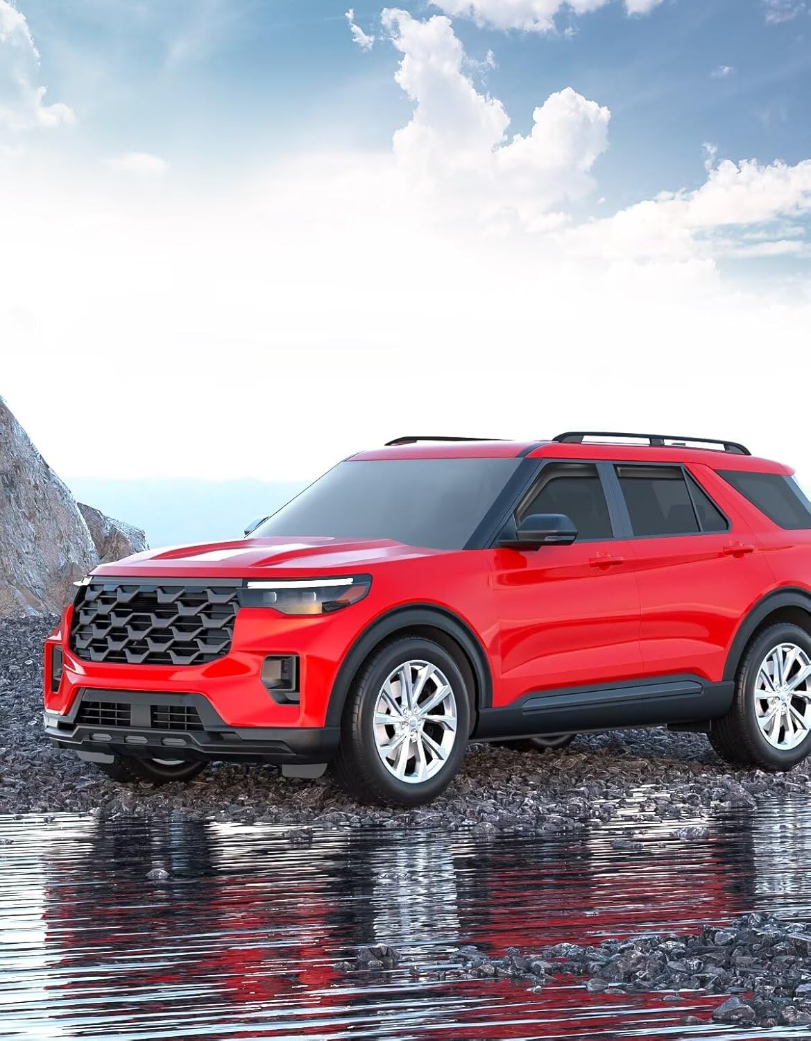 in-Channel Window Rain Guards Fit for Ford Explorer 2020 2021 2022 2023 2024 2025 Extra Durable Window Visors Window Deflectors Vent Visors Vent Shades Car Accessories-4 pcs 2-Q10