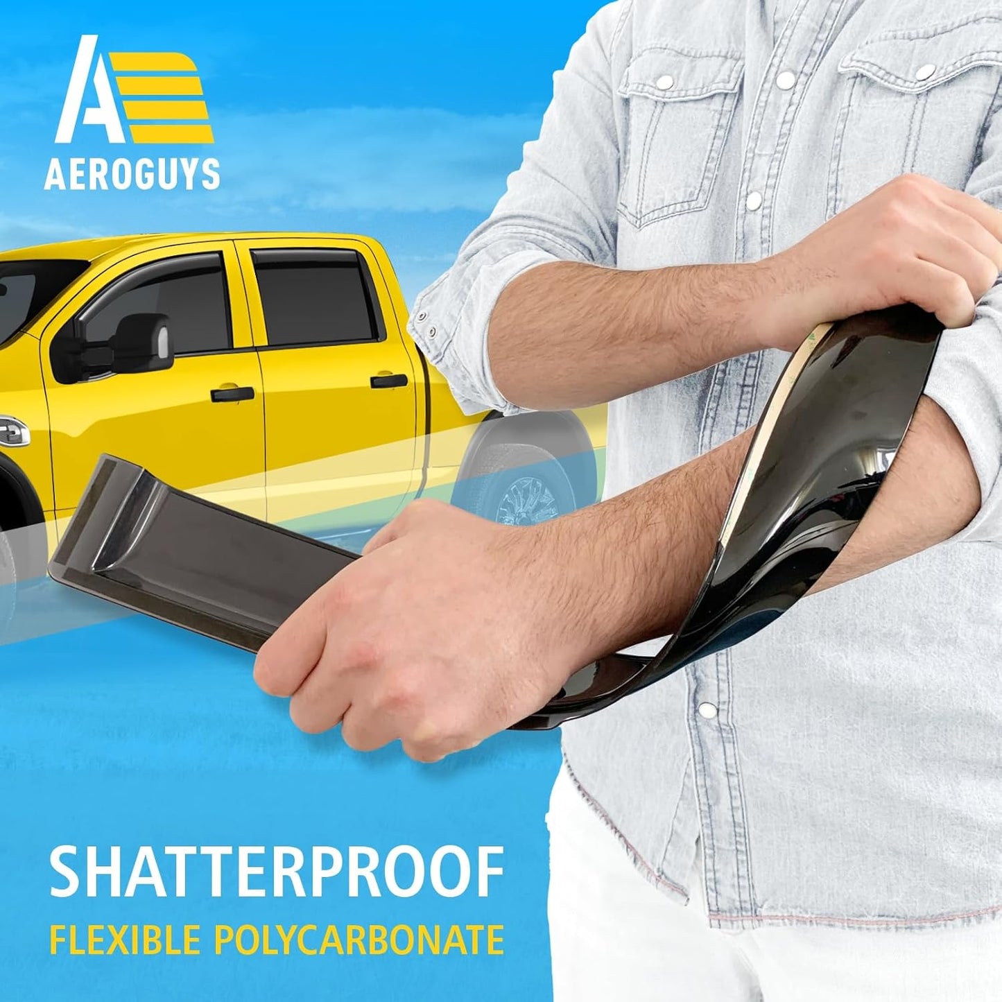 Extra Durable Window Deflectors in-Channel Window Visors Rain Guards Fit for Nissan Titan XD 2016-2025 Crew Cab, Sun Visors, Wind Vent for Shades, Exterior Car Accessories - 4pcs. AG0750