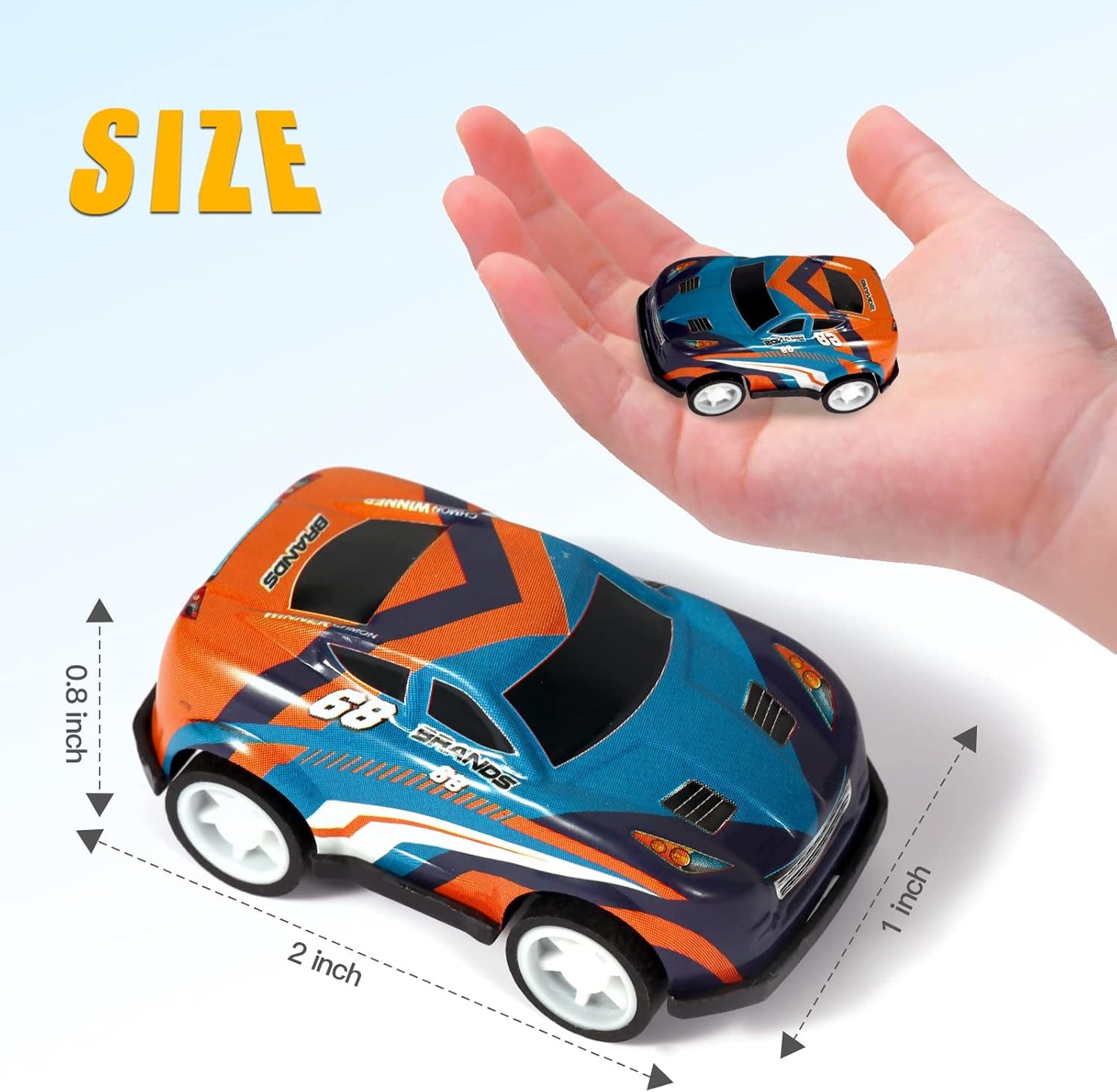 36PCS Mini Pull Back Cars for Kids Toddlers 3-5 4-8 Years Old, Race Cars Party Favors Bulk Vehicles Set, Classroom Prizes Box Pinata Fillers for Boys and Girls