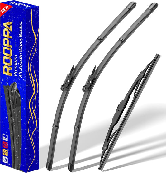 3 wipers Replacement for 2013-2016 GMC Acadia, Windshield Wiper Blades Original Equipment Replacement - 24"/21"/11" (Set of 3) Pinch Tap