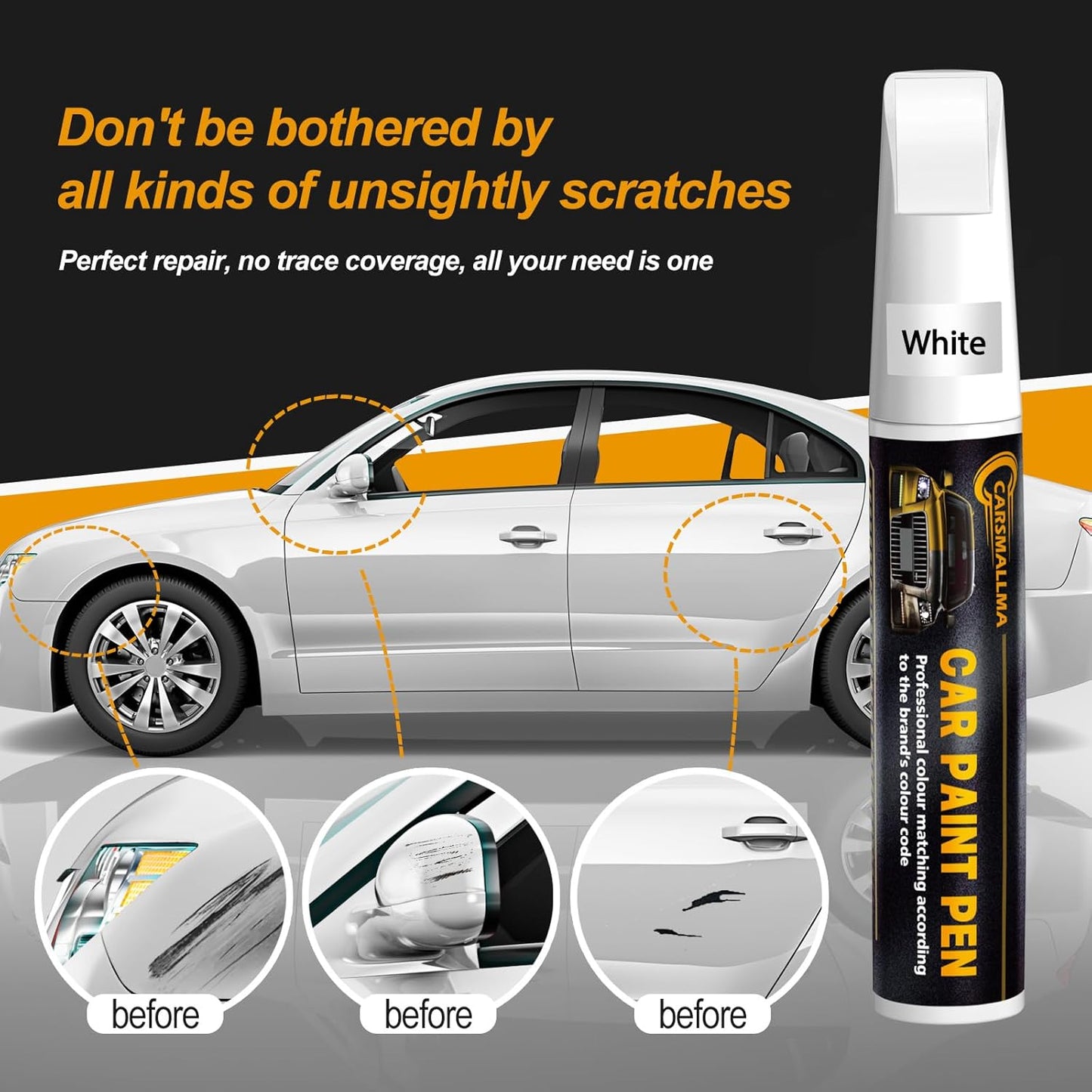 LD7X/2R Platinum Gray Metallic Car Touch Up Paint for Volkswagen, Color Accurate Car Paint Scratch Repair Pen Kit Quick & Easy Fix Vehicle Chips and Automotive Nicks Scuff