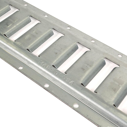 US Cargo Control E Track, Made in USA, 12 Gauge Steel 5 FT Galvanized E Track Rail, Horizontal ETrack Rails for Trailers, Garages, Cargo Vans, 6,000 Pounds Break Strength Per E-Track Slot