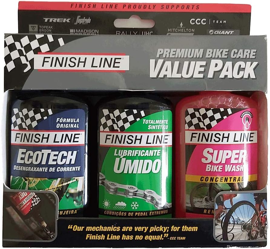 Finish Line Bike Care Multi Purpose/Wash/Wet Lube Value Pack, 4 oz