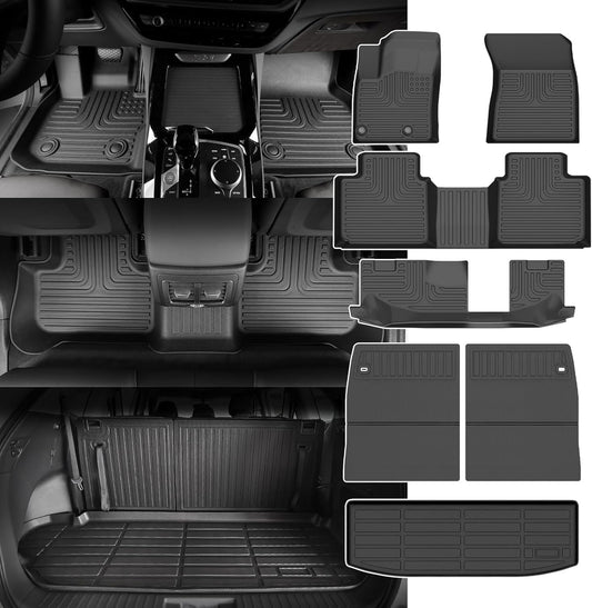 for Mitsubishi Outlander Floor Mats 2025 2024 2023 2022(Not for PHEV or Sport Models),Car Mats for Mitsubishi Outlander All Weather Floor Mats Cargo Liner Accessories Backrest Anti-Slip Mat 2022-2025