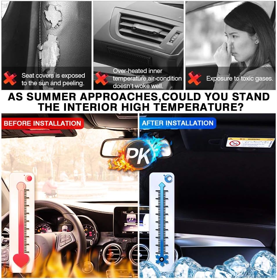 KUST Windshield Sun Shade for 2016-2021 Hyundai Tucson Window Sun Visor Protector Foldable Blocks UV Rays Keep Your Car Cooler (Not for 2022 Tucson)