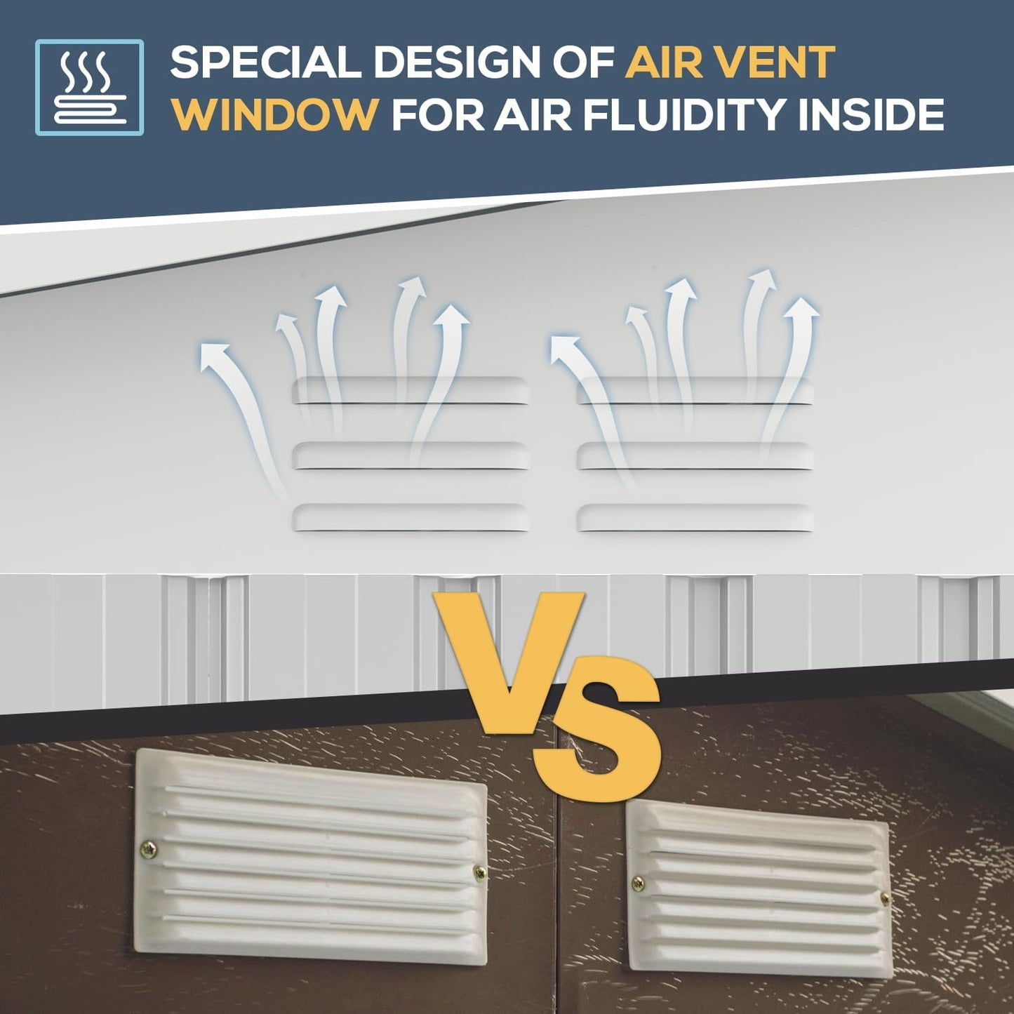 AECOJOY 14' x 12' Outdoor Storage Shed, Large 12x14 Metal Sheds & Outdoor Storage Clearance Steel Yard Shed with Lockable Doors, Utility Tool Storage Garden Shed for Backyard, Patio and Outside use