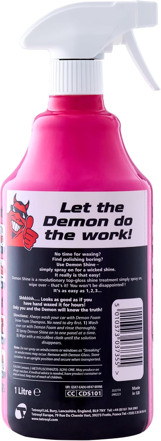 Demon Shine 34 fl Oz (1L) - Spray on Shine
