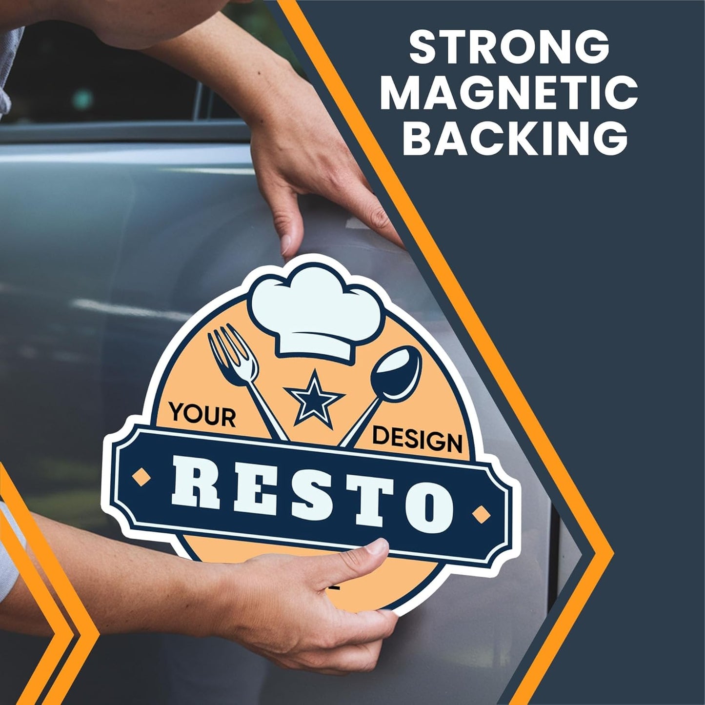 Magnet Me Up Customizable and Personalized Automotive Magnet Decals (Custom Size)