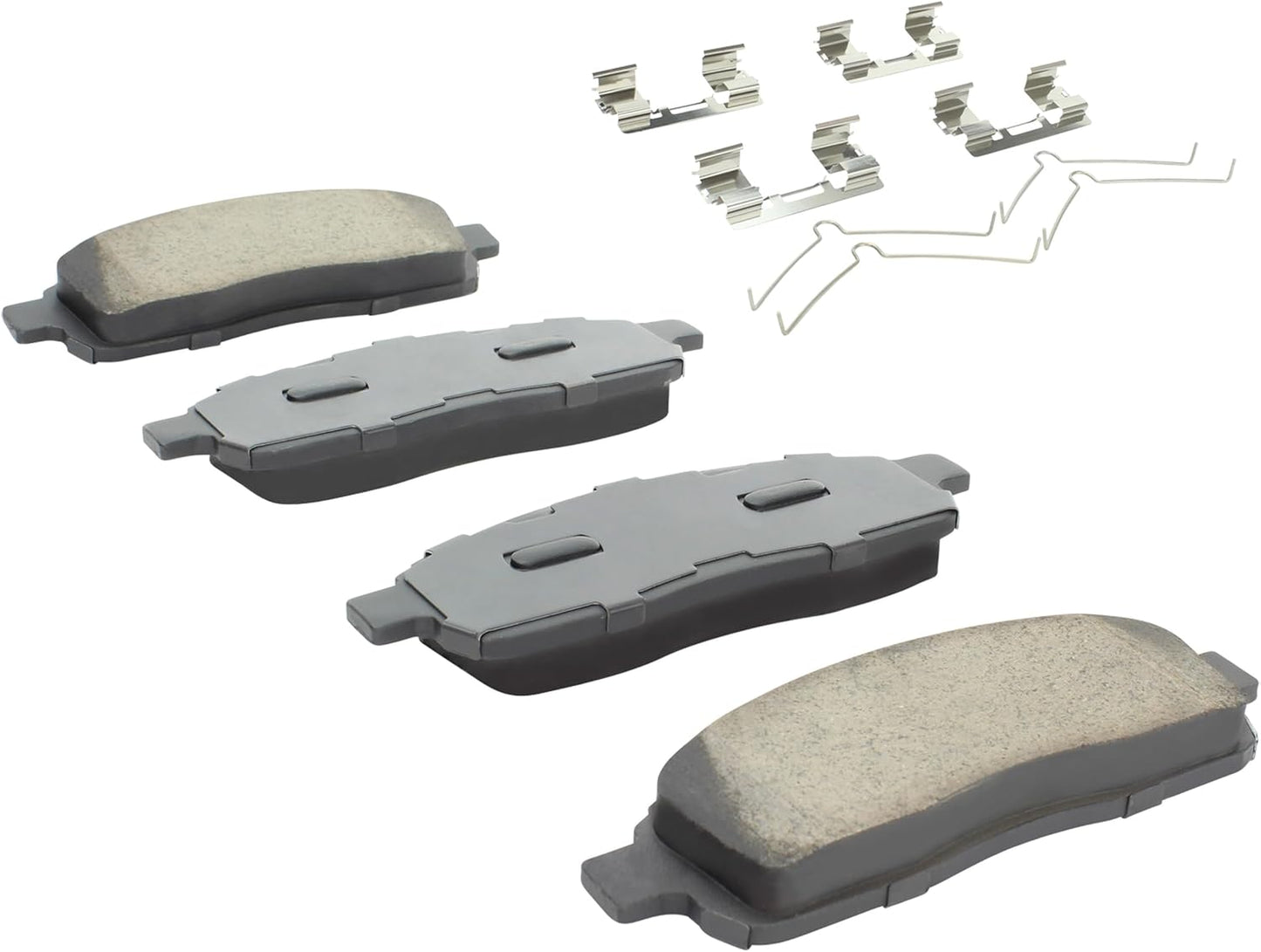Premium Semi-Metallic Front Brake Pads (1001-1083M) Compatible with Ford F-150 2004-2008, Ford F-250 2008-2009, Ford Lobo 2003-2008, Lincoln Mark LT 2006-2008