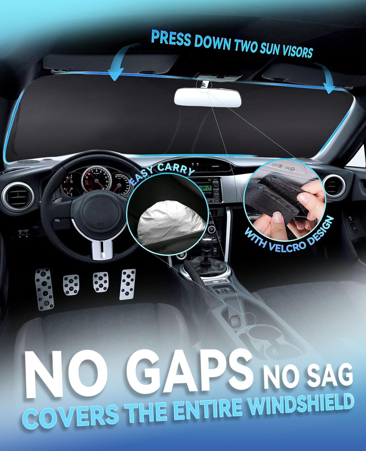 Sun Shade for Crosstrek Wagon Windshield Sunshades for 2026 2025-2018 Subaru Crosstrek Wagon Windshield Cover Front Window Shields for Crosstrek, 2.0i Premium Limited Wagon Car Accessories Sun Visor