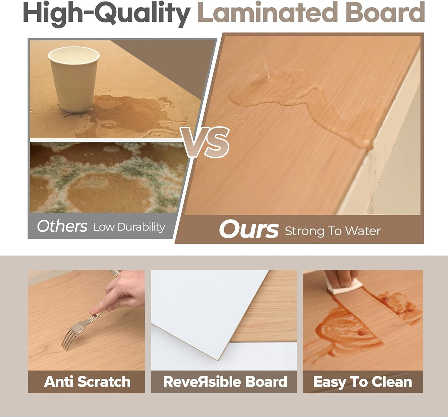 HOMEDANT House 5-Tier Laminated Metal Shelving Unit Adjustable Storage Utility Rack Heavy Duty Shelves Organization Multipurpose Shelf Kitchen Garage Pantry Closet 4Pack