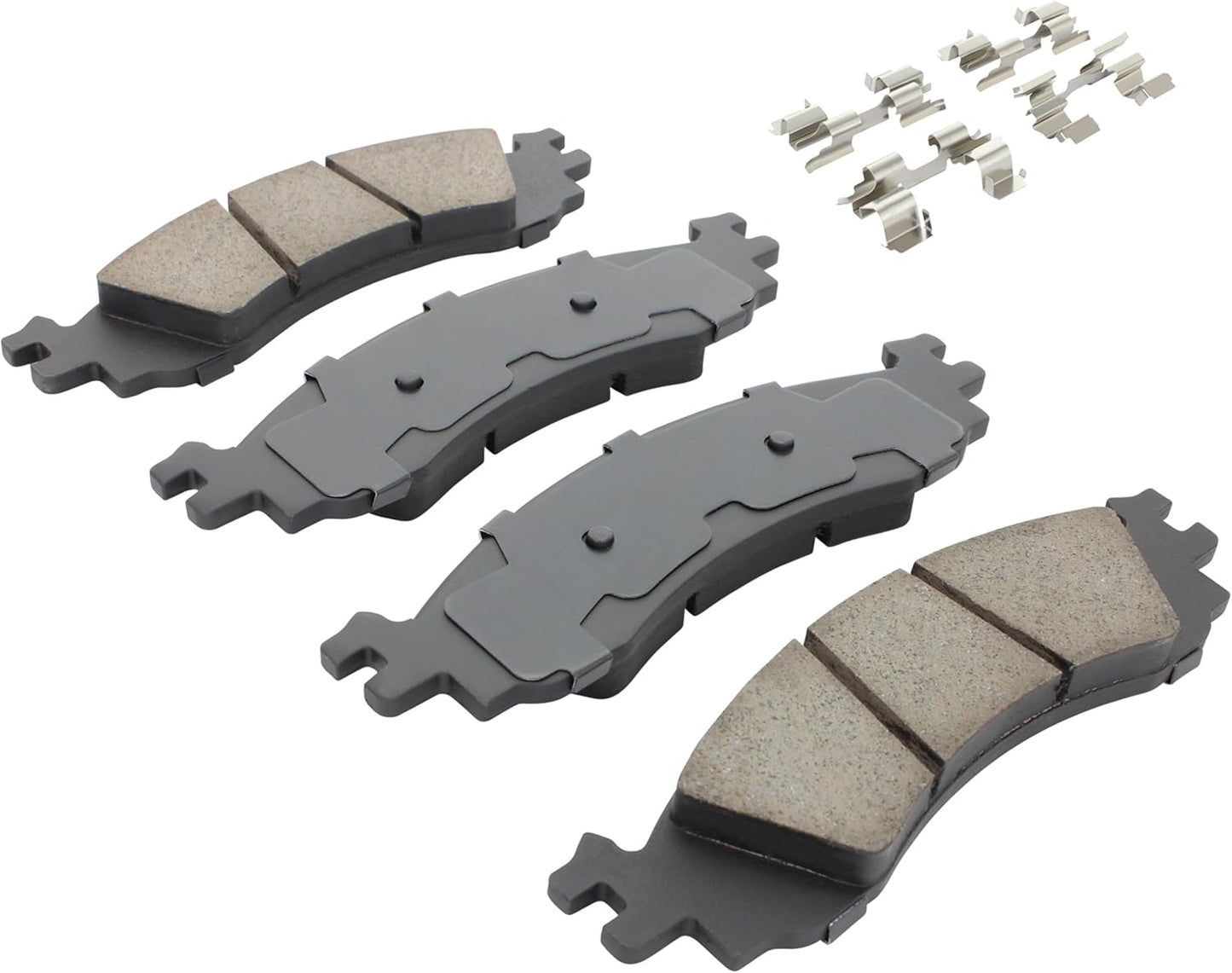 Premium Ceramic Front Brake Pads (1001-1158C) Compatible with Ford Explorer 2010-2006, Explorer Sport Trac 2010-2007, Taurus 2012-2010, Lincoln MKS 2011, MKT 2011 & More