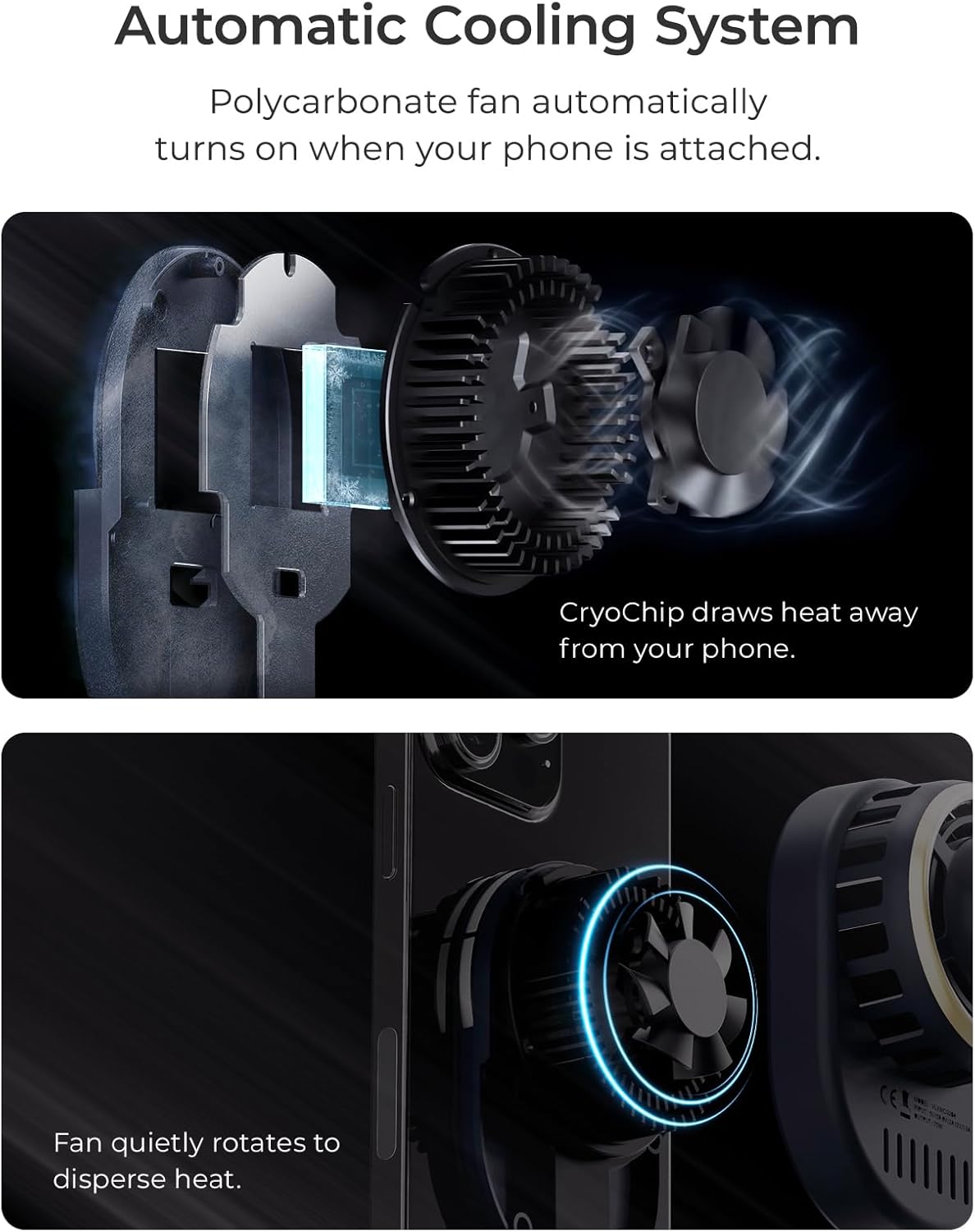 iOttie Velox Pro MagSafe Compatible Dash & Windshield Car Mount with Wireless Charging & CryoFlow™ Cooling Compatible with MagSafe Phones Including iPhone 12/13/14/15/16 Series (Car Charger Included)