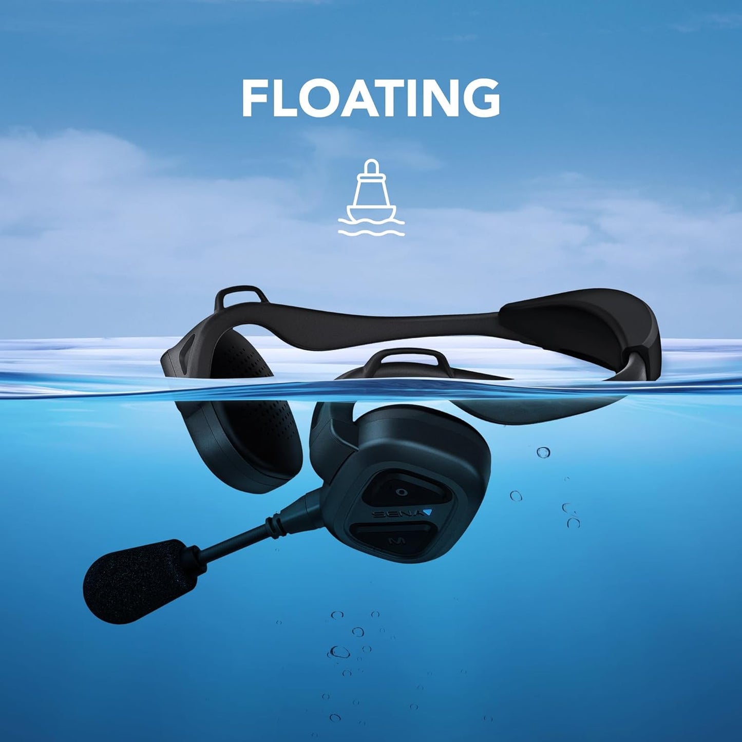 Sena Nautitalk Bosun On Board Crew Communication Headset for Sailing & Yachting, a.k.a. Marriage Saver, 1-Single Pack