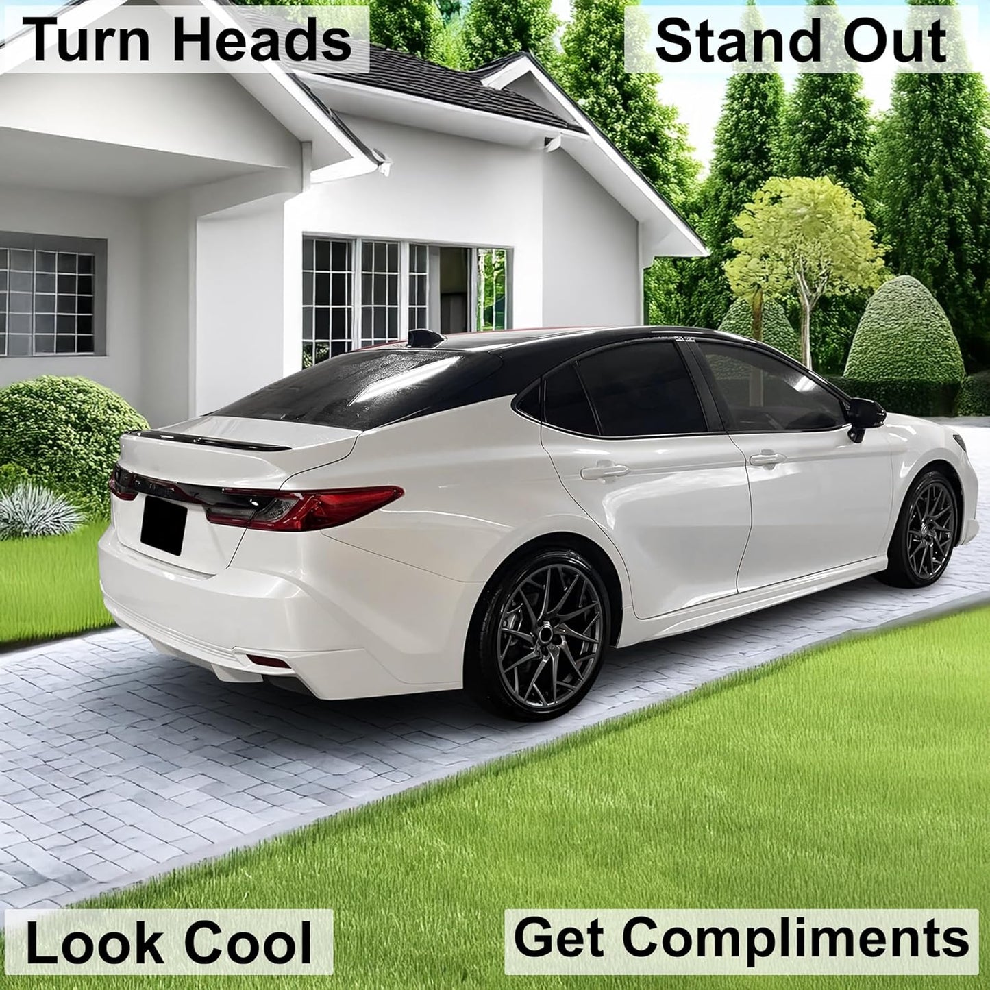 BOGAR TECH DESIGNS Rear Taillight Tail Light Tint Kit PPF Compatible with Toyota Camry 2025-2026, Light Smoke