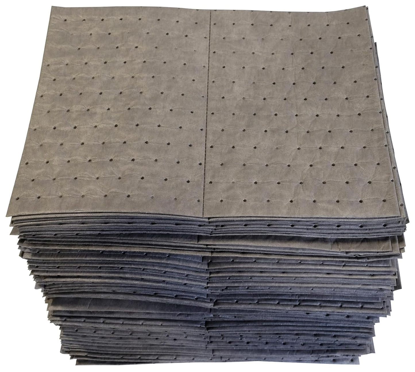 Oil-Dri L90902 15" W x 19" L Universal Heavy Weight Bonded Perforated Pads (100 Mats/Box)