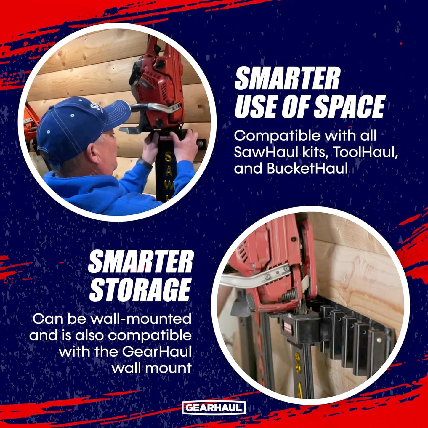 SawHaul Snap-Lok Universal Chainsaw Carrier Kit for Tractors and Skid Steers – 36 Inch Yellow Scabbard with Rotating Mount – Compatible with All Chainsaw Brands – Made in USA